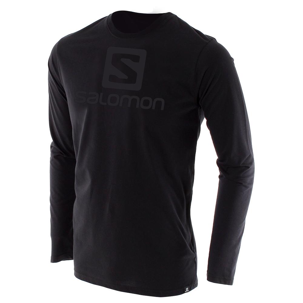 Tops Salomon Homme Noir - Salomon ACHIEVE LS M - France (4367-IZHCG)